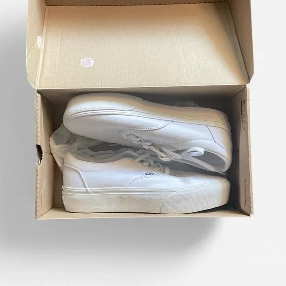 Vans Platform Canvas Sneakers - White - Picture 2 of 3